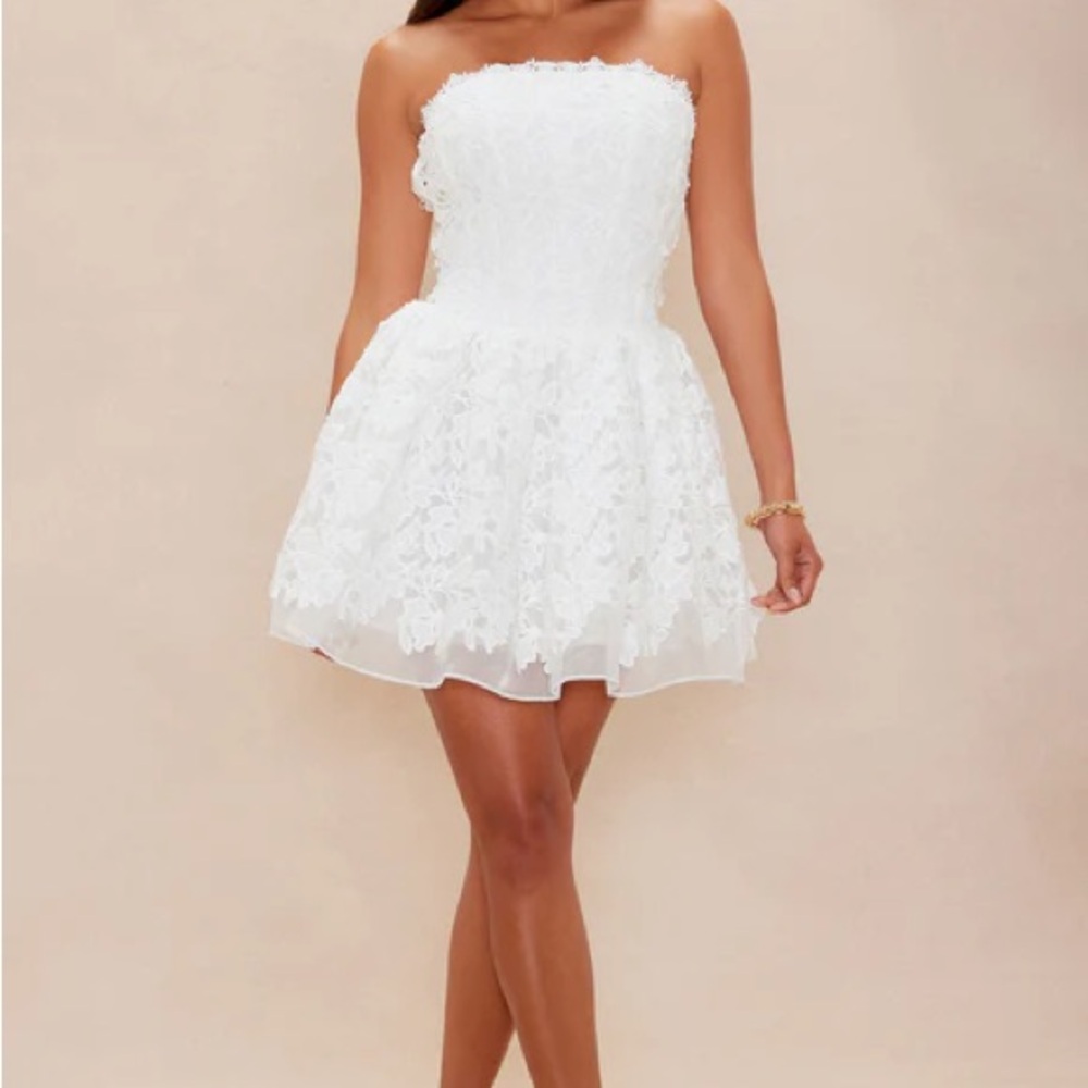 Fashion Nova Evalina Embroidered Mini Dress NWT